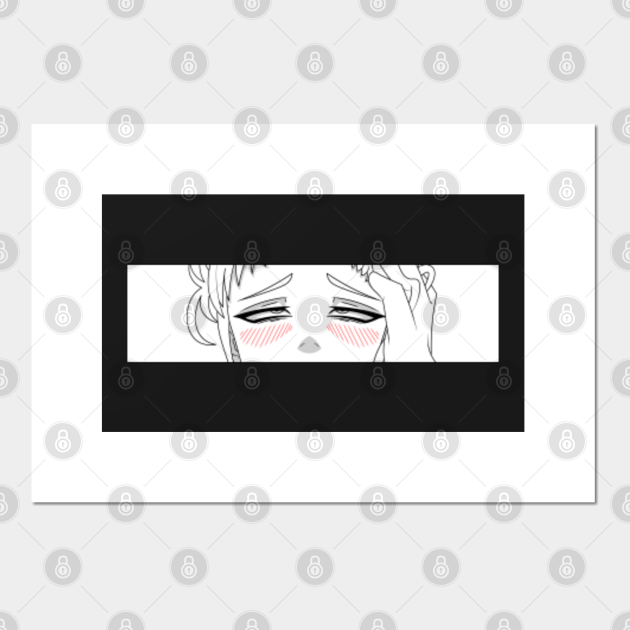 Female Anime Eyes Hentai Girl Orgasm Black And White Posters And Art Prints Teepublic 